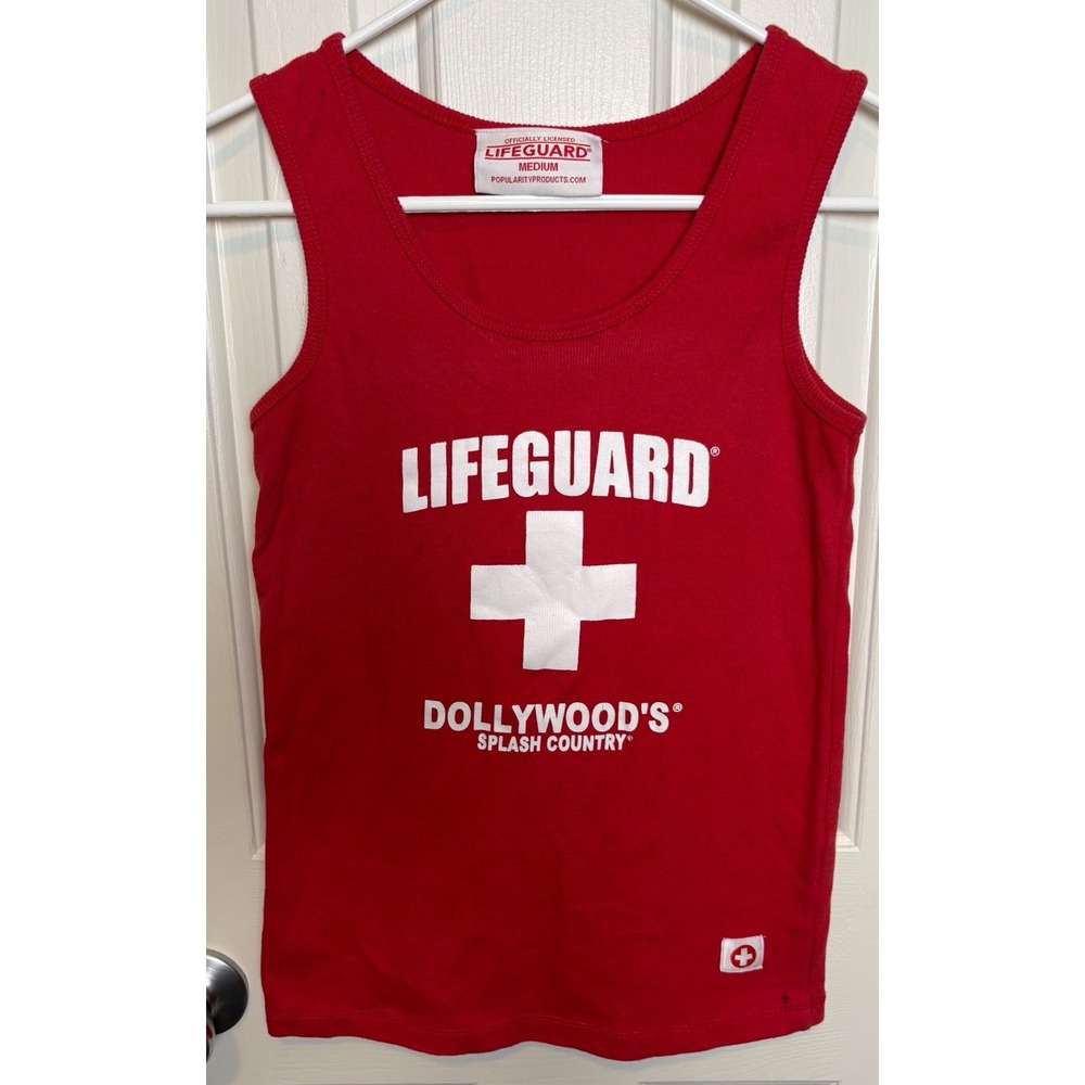LIFEGUARD Officially Licensed Dollywood Splash Womens Printed Tank Top Size M